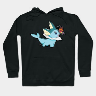 Aqua butterfly Hoodie